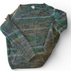 Mossimo Supply Co. Sweater Womens L Crew Neck Cable Knit Pullover Sweater